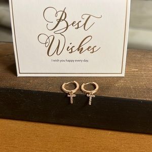 Letter “T” earrings